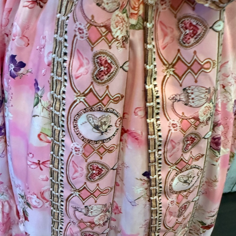 Floral Pink Women's Skirt - Picture 8 of 9